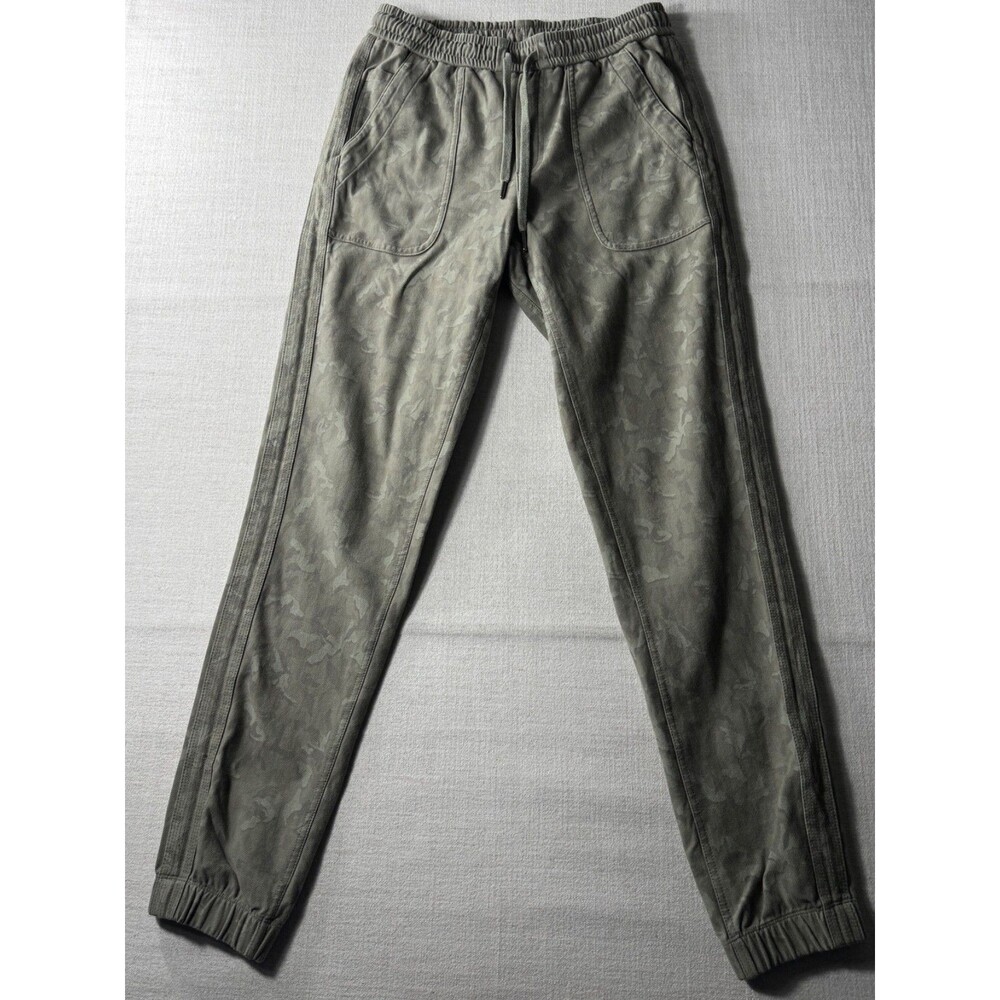 Athleta Women's Farallon Cotton Jogger Pants Black Grey Size 4T Pockets Training